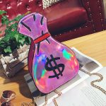 Wholesale Women Unique Wealth Bag Shaped Laser Bag - Image 8