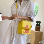 Wholesale Women Unique Tower Print Crossbody Square Bag - Image 15