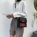 Wholesale Women Unique Tower Print Crossbody Square Bag - Image 8