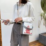 Wholesale Women Unique Tower Print Crossbody Square Bag - Image 12