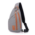 Wholesale Men Casual Zipper Patchwork Outdoor Travel Chest Bag - Image 2
