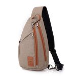 Wholesale Men Casual Zipper Patchwork Outdoor Travel Chest Bag - Image 7