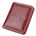 Woman Solid Color Mini Bifold Wallet - Image 2