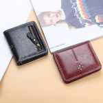 Woman Solid Color Mini Bifold Wallet - Image 6
