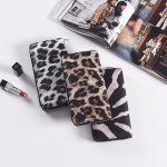 Wholesale Woman Fashion Leopard Zipper Pu Purses