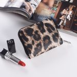 Woman Fashion Leopard Zipper PU Short Wallet - Image 5