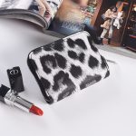 Woman Fashion Leopard Zipper PU Short Wallet - Image 7