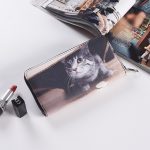 Wholesale Woman Fashion Cat Prints Zipper Pu Purse - Image 6