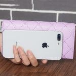 Wholesale Woman Fashion Solid Color Rhombus Stitching Multi-card-pocket Purse - Image 3