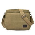 Wholesale Men Retro Casual Large Capacity Canvas Shoulder Bag