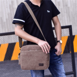 Wholesale Men Retro Casual Large Capacity Canvas Shoulder Bag - Image 13