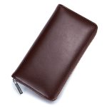 Wholesale Leather Solid Color Long Zipper Magnetic Purse - Image 13