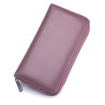 Wholesale Leather Solid Color Long Zipper Magnetic Purse - Image 10
