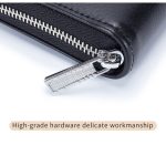 Wholesale Leather Solid Color Long Zipper Magnetic Purse - Image 5