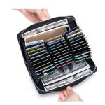 Wholesale Leather Solid Color Long Zipper Magnetic Purse - Image 9