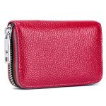 Wholesale Leather Solid Color Zipper Card Holder Mini Wallets - Image 13