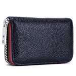 Wholesale Leather Solid Color Zipper Card Holder Mini Wallets - Image 2
