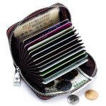Wholesale Leather Solid Color Zipper Card Holder Mini Wallets - Image 4