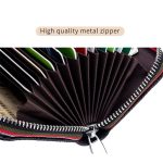 Wholesale Leather Solid Color Zipper Card Holder Mini Wallets - Image 9