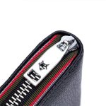 Wholesale Leather Solid Color Zipper Card Holder Mini Wallets - Image 6