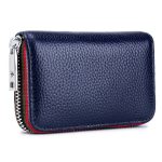 Wholesale Leather Solid Color Zipper Card Holder Mini Wallets - Image 15