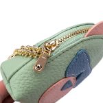 Wholesale Leather Bear-shape Color Blocking Zipper Wallet - Image 5