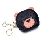 Wholesale Leather Bear-shape Color Blocking Zipper Wallet - Image 6