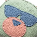 Wholesale Leather Bear-shape Color Blocking Zipper Wallet - Image 3