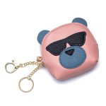 Wholesale Leather Bear-shape Color Blocking Zipper Wallet - Image 9