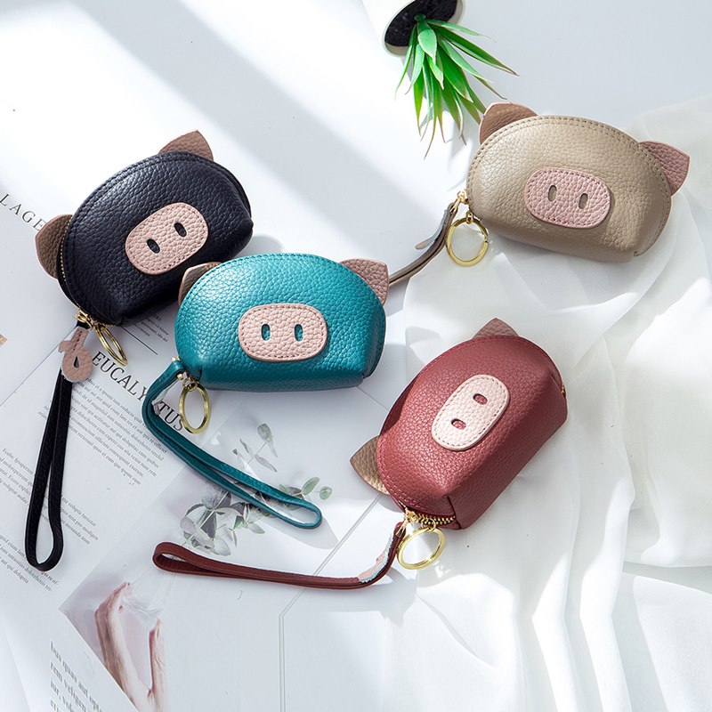 2020082408485522803 Wholesale Leather Pig-shape Mini Coin Purses - Image 1