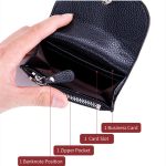 Wholesale Women Leather Solid Color Zipper Clasp Wallets - Image 7