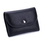 Wholesale Women Leather Solid Color Zipper Clasp Wallets