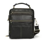 Wholesale Men Vintage Solid Color Leather Briefcase