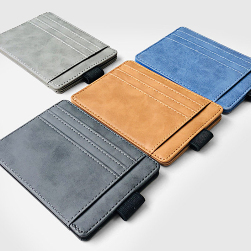 2020101401195828786 Wholesale Men Solid Color Multiple Card Slots PU Wallet - Image 1