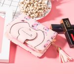 Women Fashion Cat Head Zipper Tassel Wallet - Image 2