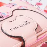 Women Fashion Cat Head Zipper Tassel Wallet - Image 3