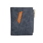 Wholesale Men Retro Zipper Multi-Card Holder PU Wallet - Image 16