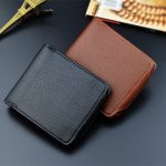 Wholesale Men Fashion Solid Color Tri-Fold Embossed Wallet - Image 5