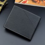 Wholesale Men Fashion Solid Color Tri-Fold Embossed Wallet - Image 4