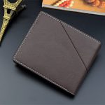 Wholesale Men Fashion Solid Color Tri-Fold Embossed Wallet - Image 8