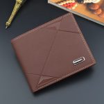 Wholesale Men Fashion Solid Color Tri-Fold Embossed Wallet - Image 9