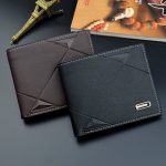 Wholesale Men Fashion Solid Color Tri-Fold Embossed Wallet - Image 3