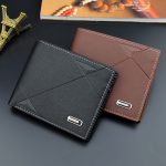 Wholesale Men Fashion Solid Color Tri-Fold Embossed Wallet - Image 11