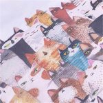 Wholesale Women Fashion Cartoon Cats Printed Canvas Shoulder Bag - Image 7