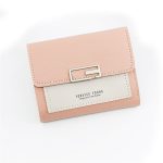 Women Fashion Color Blocking Tirfold Wallet - Image 12
