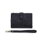 Women Fashion Solid Color Tirfold Muti-card Holder Wallet - Image 2