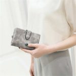 Women Fashion Solid Color Tirfold Muti-card Holder Wallet - Image 13