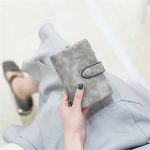 Women Fashion Solid Color Tirfold Muti-card Holder Wallet - Image 14