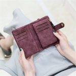 Women Fashion Solid Color Tirfold Muti-card Holder Wallet - Image 8