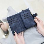 Women Fashion Solid Color Tirfold Muti-card Holder Wallet - Image 23